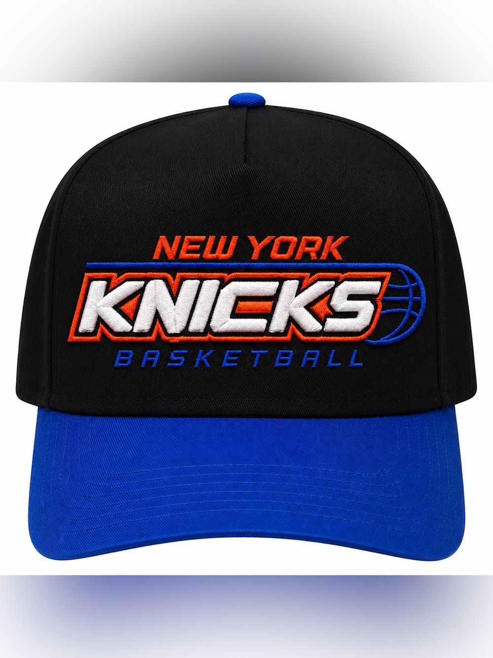 New York Knicks Black & Blue Snapback Hat